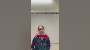 Why 2 is the smallest prime number, why not 1? #shorts