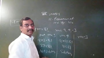 | Grade 8 | Mathematics | Equation of one Variable | Practice Set 12.1 | Part 1 |