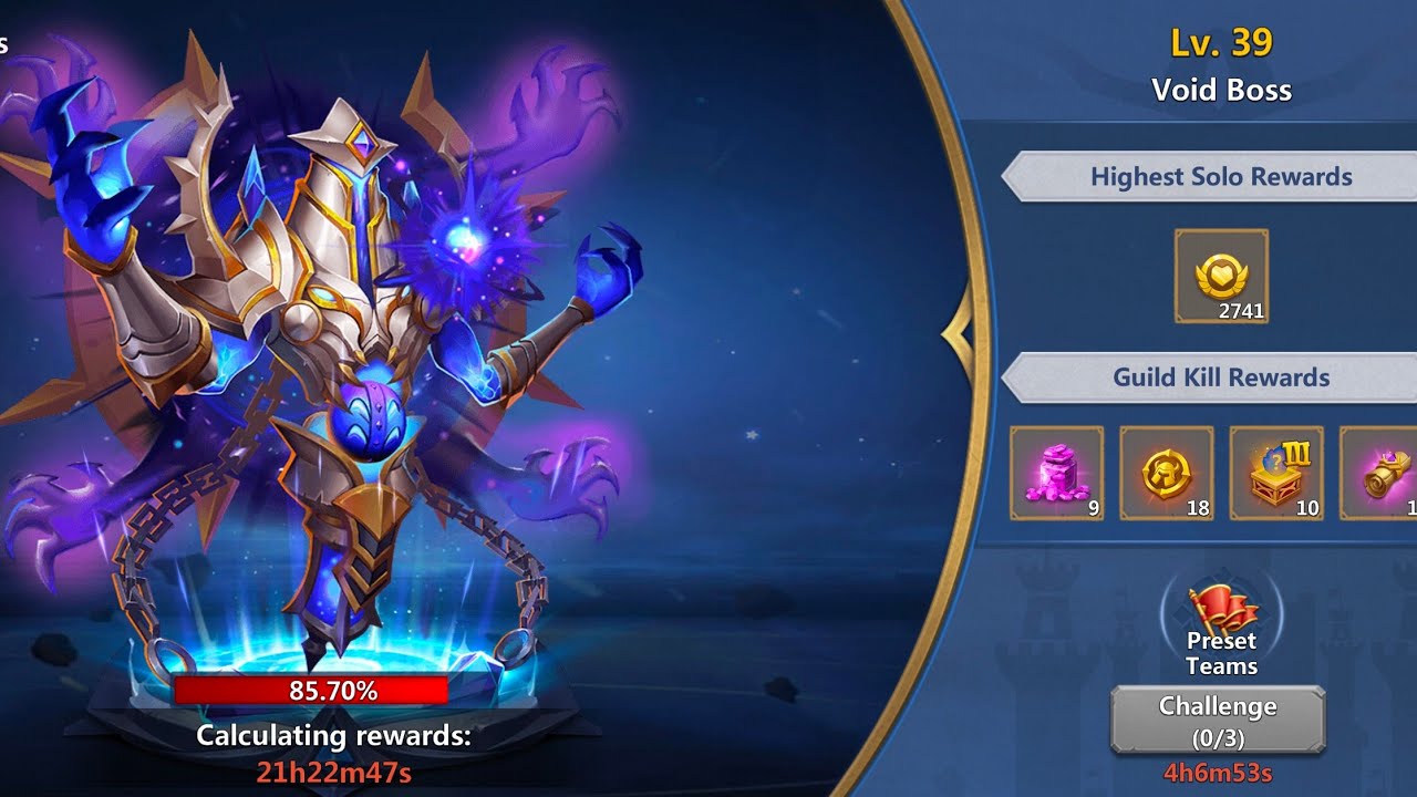 Castle Clash Challenge a Boss LvL 39 | Void Boss🤗