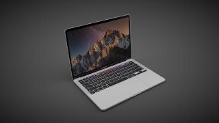 MacBook Pro || 3D Modeling in Cinema 4D (Speedart)