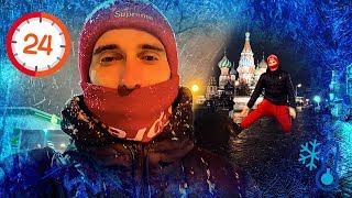 24 Hour Challenge In Moscow On Freezing Cold