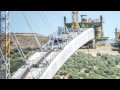 Puente arco sobre el río Tajo en el embalse de Alcántara. Proyecto de CFCSL