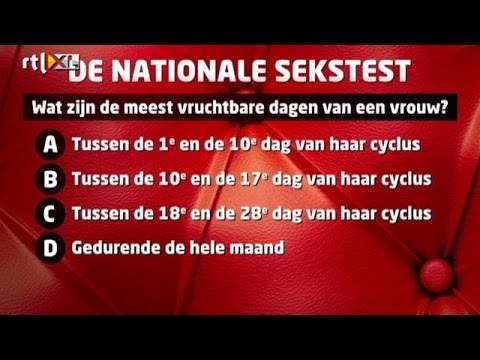 Wanneer Is Een Vrouw Het Meest Vruchtbaar De Nationale Sekstest Youtube