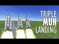 Three Mun Landings AT THE SAME TIME - KSP