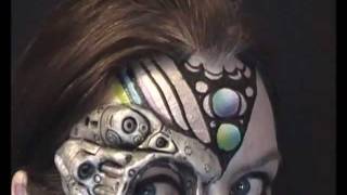 Cyborg Fantasy Make Up / Face Painting Tutorial (Part 1 of 2)