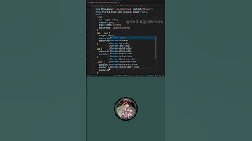Profile Image with Animated Border - HTML CSS #css #htmlcss #cssanimation