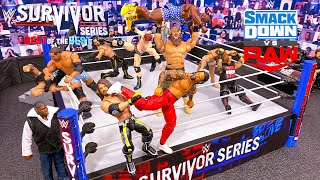 Team RAW vs Team Smackdown 2020 Survivor Series Action Figure Match!