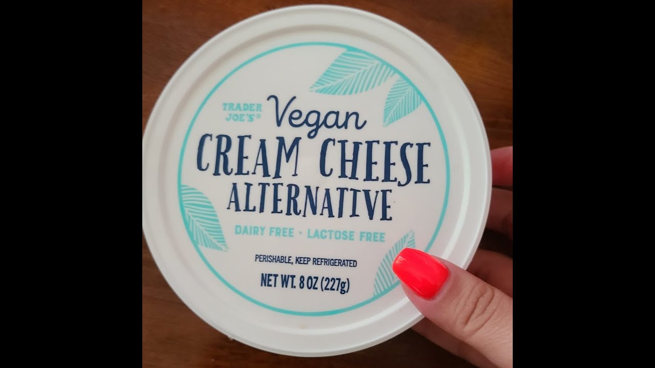 Traders Joes vegan cream cheese review YouTube