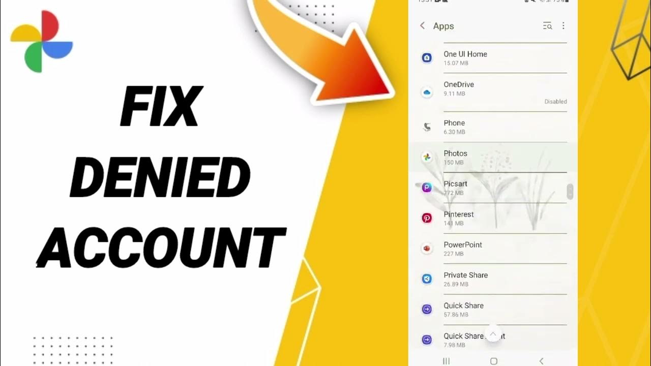 how-to-fix-denied-account-on-google-photos-app-2024-youtube