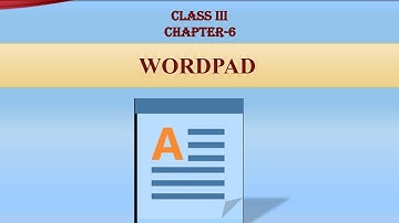 CLASS III: WORDPAD (SELECTING TEXT IN A DOCUMENT)