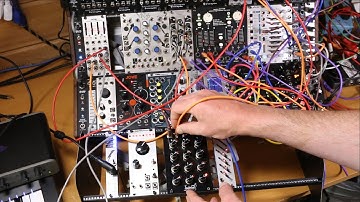 Tenderfoot Lattice sequencer noodle with 2HP Pluck