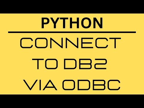 Python connect to db2 database with ODBC