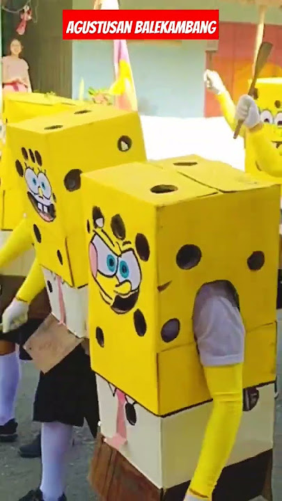 Karnaval Kreasi | Agustusan Balekambang #karnaval #karnavallucu #spongebob #agustusanbalekambang