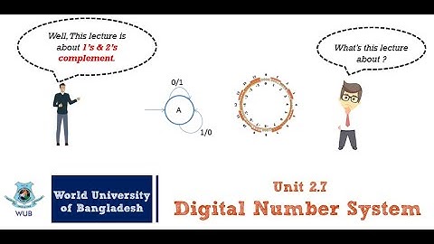 Week 2 - Lecture 2.7 - Digital Electronics  I - Digital Number System