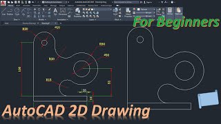 AutoCAD 2d practice use of polyline, tan tan rad, rectangle