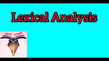 Lexical Analysis | Lexical Error | Recognition of Tokens (C4)