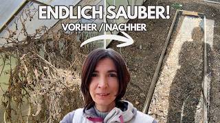 Gewächshaus-Großputz & Beete vorbereiten 🌱 Gartensaison 2026 startet!