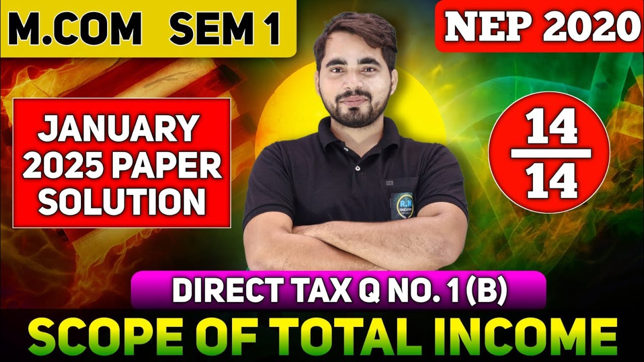 Income From Capital Gain  | Direct Tax | Previous Year 2025 Question Solution | M.Com Sem 1|NEP 2020