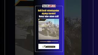 Katil İsrail Vatandaşından Alçakça Hareket Namaz Kılan Filistinliyi Ezdi