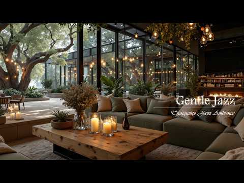 Refreshing Jazz Cafe for Work, Study | Indoor Coffee Time With Gentle and Relaxing Jazz Ambience