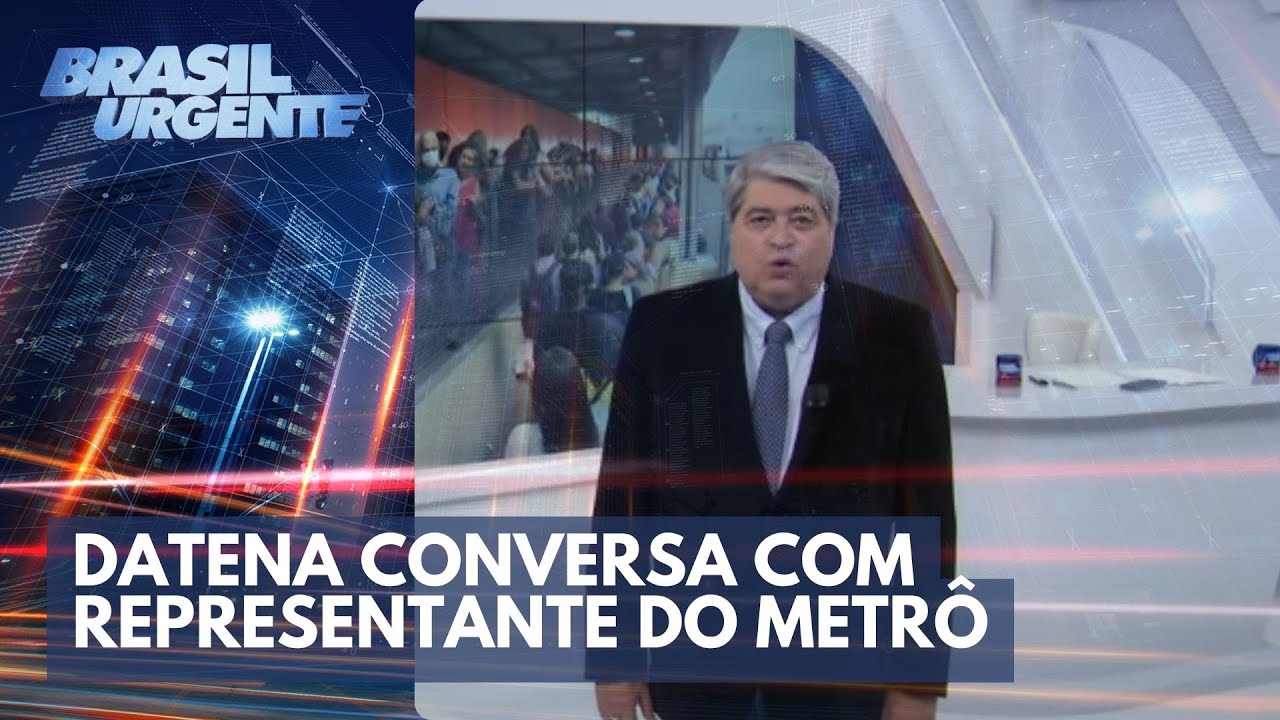 Datena conversa com representante do Metrô e sindicalistas - YouTube
