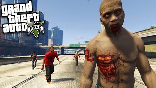 Franklin Becomes ZOMBIE in GTA 5! || (GTA 5 mods)