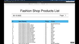 Report Kit - Products List Multipage PDF Report Design
