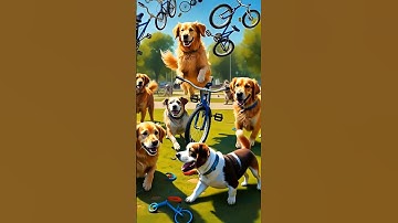 The Most Futuristic Thing Ever - AI Dogs Riding Bicycles