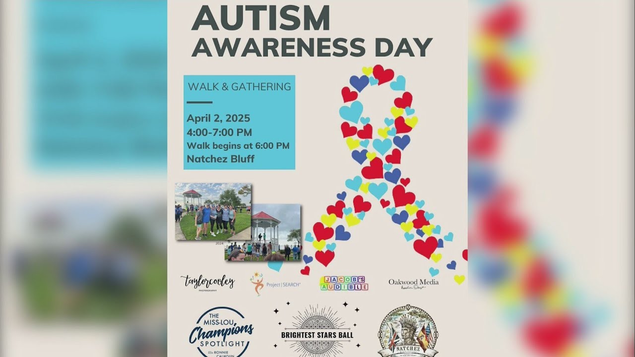 Natchez to host 2025 Autism Awareness Day walk - YouTube