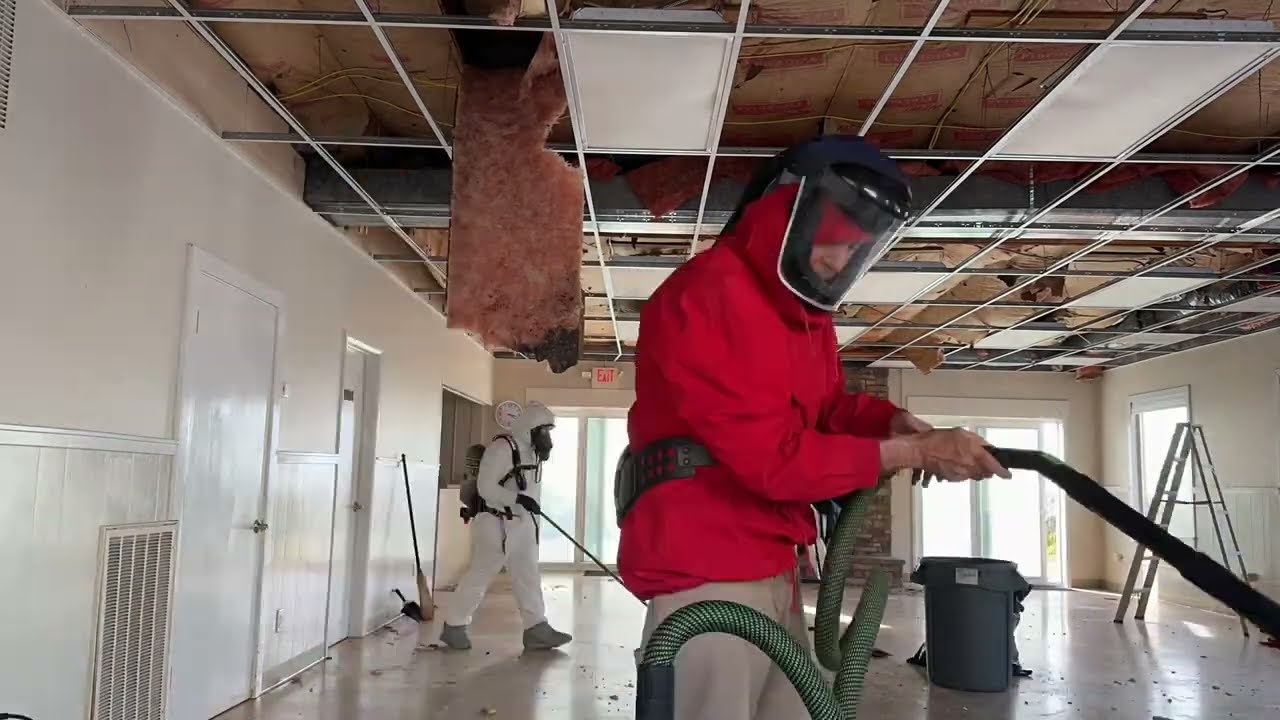 Removing Old Ceiling Tiles