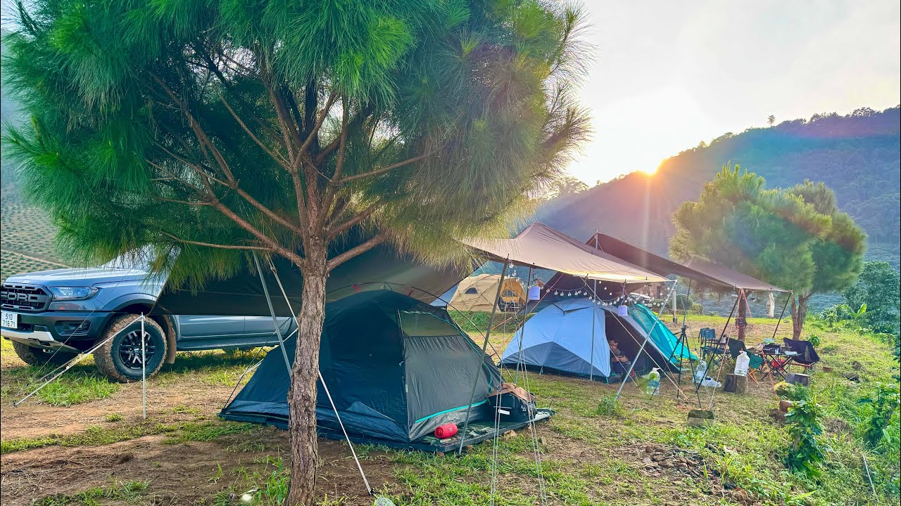 CAMPING ĐỒI DỔI - Bảo Lộc Cùng TEAM  2/7/2025 - Cảnh đẹp Tuyệt Vời - Bãi Dịch Vụ 70k / Người