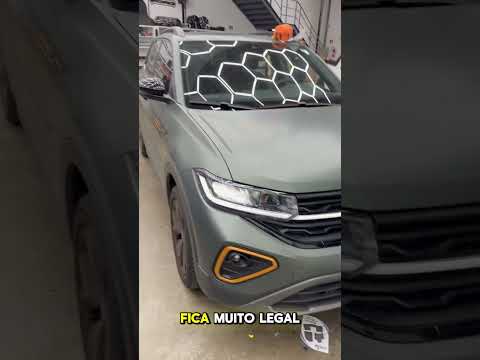 4 VW T-CROSS 2025 2026 Instalamos Kit de Farol de Milha Tapete Interno Abandejado Lanternas de Led