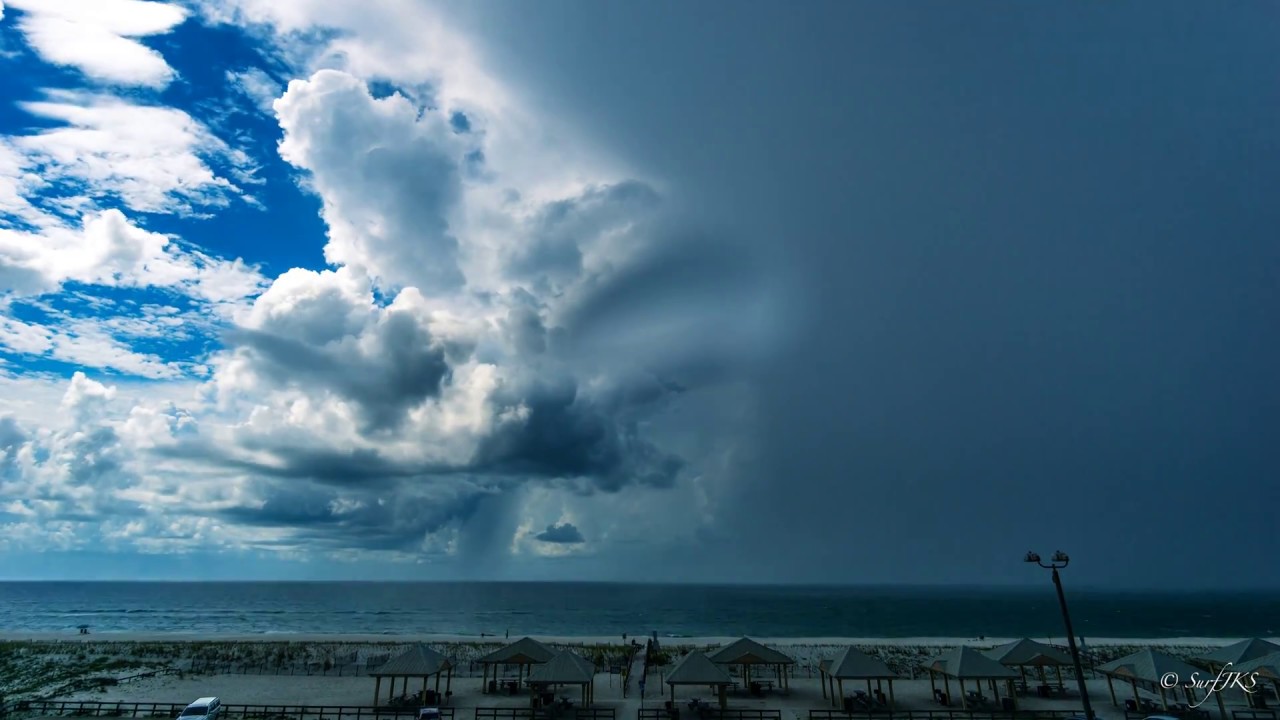Pensacola Beach Summer Storm Timelapse 4k