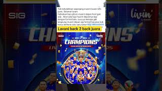 Lavani back 2 back juara #shorts #lavani #boyarnez #finalfour #juara #back2back #volleyball
