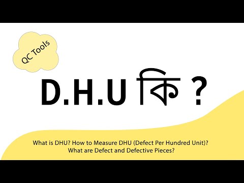 What is DHU? How to Measure DHU (Defect Per Hundred Unit)? What are Defect and Defective Pieces?