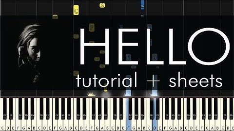 Hello - Piano Tutorial - How to Play - Adele