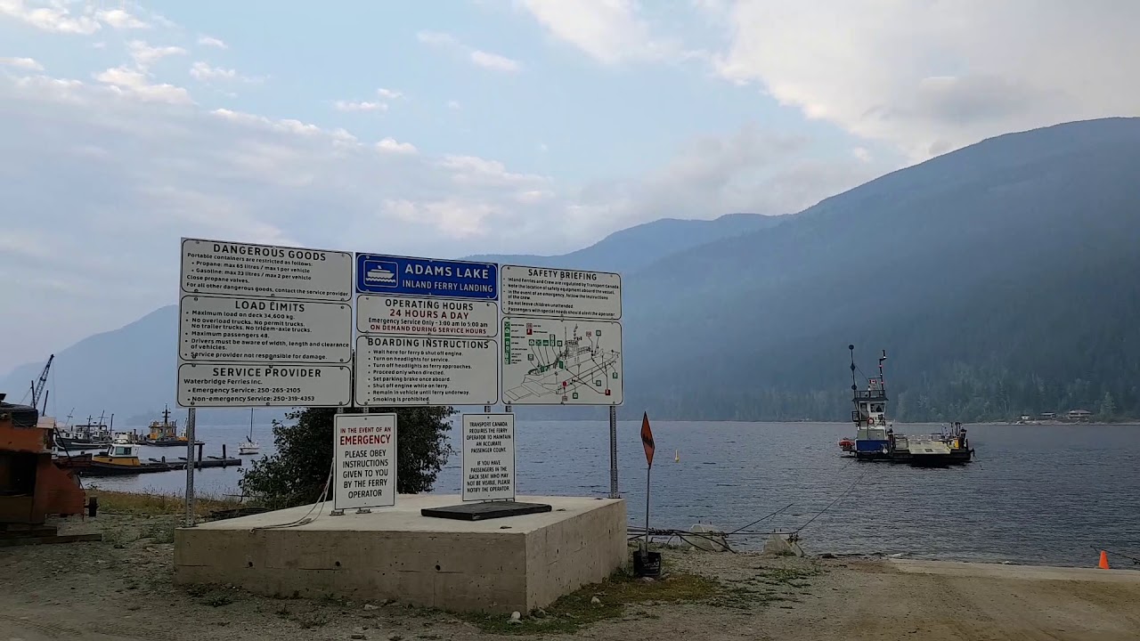Adams lake ferry British Columbia Canada YouTube Adams lake ferry British Columbia Canada YouTube