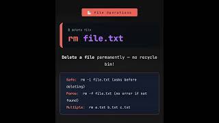 Linux Commands — File Operations | Must Know Commands ⚡