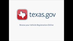 Texas.gov Vehicle Registration Renewal Demo Video 