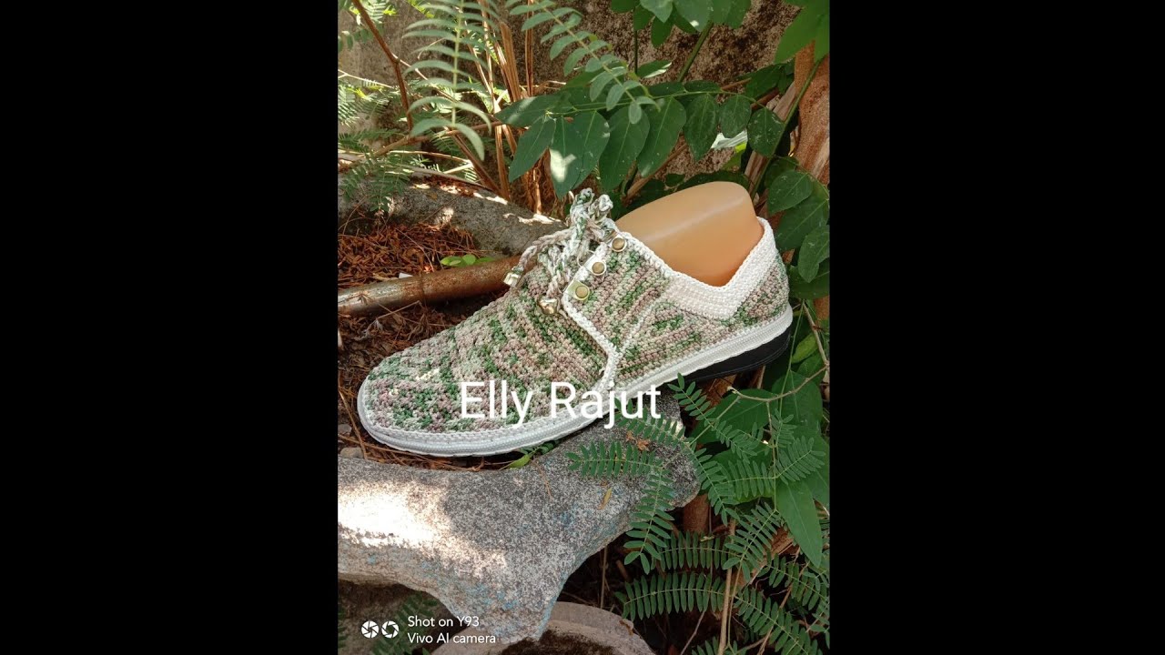 TUTORIAL MEMBUAT SEPATU RAJUT #RAJUT #RAJUTAN #HANDYCRAFT 