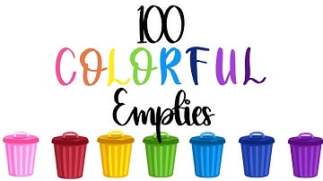 100 Colorful Empties Intro!