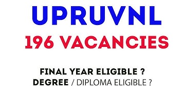 UPRUVNL | JE Vacancies Out | 2021