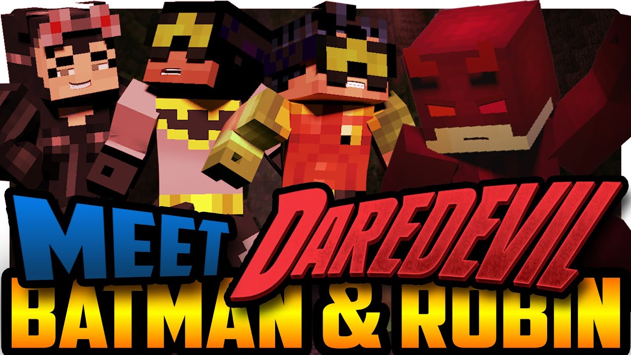 Minecraft Batman and Robin meet Daredevil! (Minecraft Roleplay)