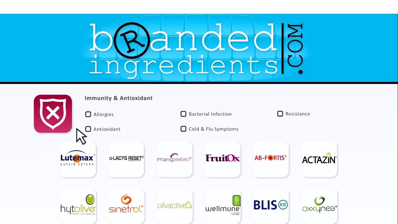 Branded-Ingredients.com Introduction | Immunity & Antioxidant
