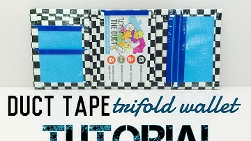 DIY Duct Tape Trifold Wallet Tutorial