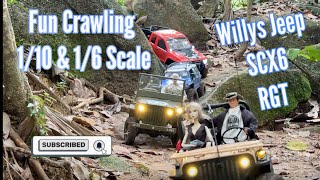 Fun Crawling 1/10 & 1/6 Scale Crawlers @ Chestnut Trail 4x4 Offroad RC Crawler Extreme