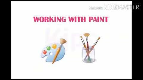 CLASS III (COMPUTER) CHAPTER - 5 "WORKING WITH PAINT" (Attachment in description box)