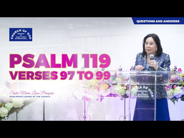 English) Psalm 119 v. 97 to 99 by Sr. Maria Luisa Piraquive - YouTube