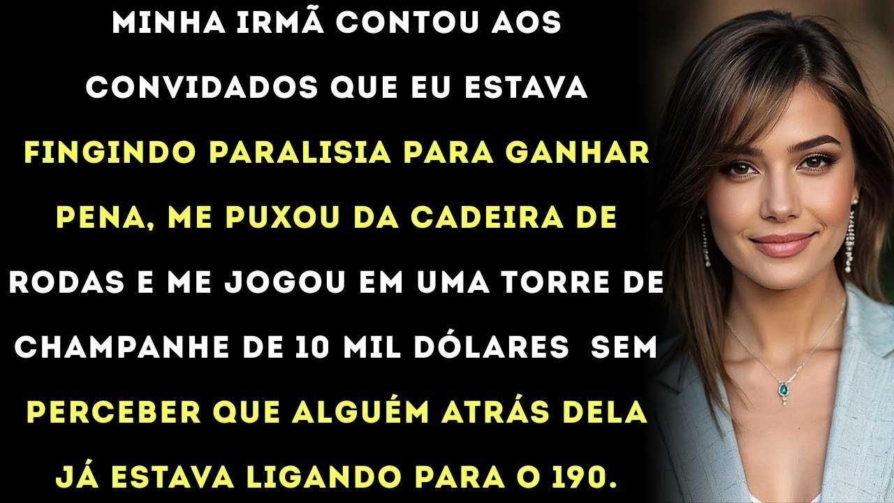 O som de uma garrafa de champanhe caríssima a estilhaçar-se no chão de azulejos não me assustou tanto quanto o olhar maníaco nos olhos da minha irmã. Cassandra gritou que a minha cadeira de rodas...