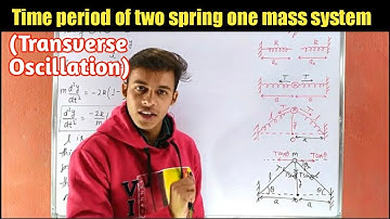 Time period of Transverse Oscillation Of Two Spring  & one mass system | SHM 011 | For 11th & B.sc.